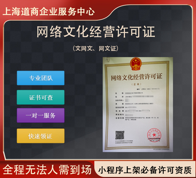 上海普陀网络文化经营许可申请业务发展报告